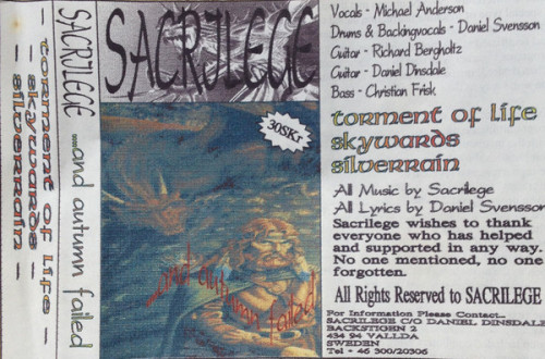 Sacrilege - ....and Autumn Failed cover art Sacrilege - ....and Autumn Failed cover art