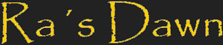 Ra's Dawn logo Ra's Dawn logo