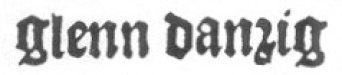 Glenn Danzig logo Glenn Danzig logo