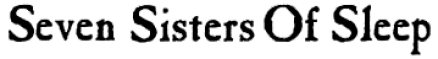 Seven Sisters of Sleep logo Seven Sisters of Sleep logo