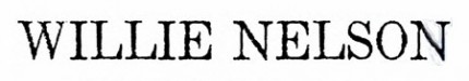 Willie Nelson logo Willie Nelson logo