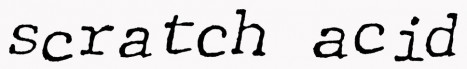Scratch Acid logo Scratch Acid logo